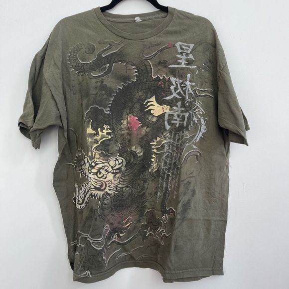 Vintage Other - Y2K Vintage Alstyle Apparel & Activewear Men's Vintage Graphic Tee Chinese Drago